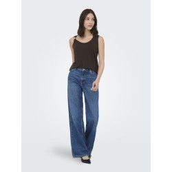JDY Uffa S/L top - Chicory Coffee