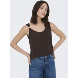 JDY Uffa S/L top - Chicory Coffee