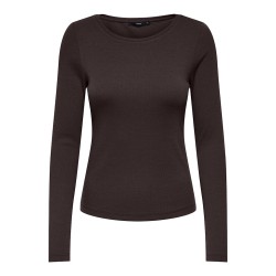 ONLY June langærmet t-shirt - Chocolate Torte