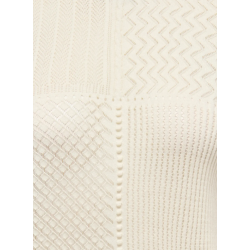 JDY Violet strik flæse pullover - Birch/ Black