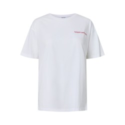 PIECES Sally kortærmet T-shirt - Bright White "LOVE"