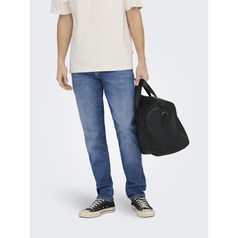ONLY & SONS Weft regular tailered denim jeans - Medium Blue Denim