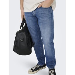 ONLY & SONS Weft regular tailered denim jeans - Medium Blue Denim