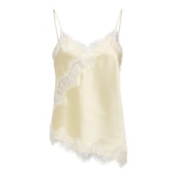 JDY Fifi Asym. Lace Top - Double Cream