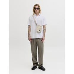 JACK & JONES Sommer Kortærmet hør skjorte - Hvid