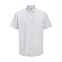 JACK & JONES Sommer Kortærmet hør skjorte - Hvid