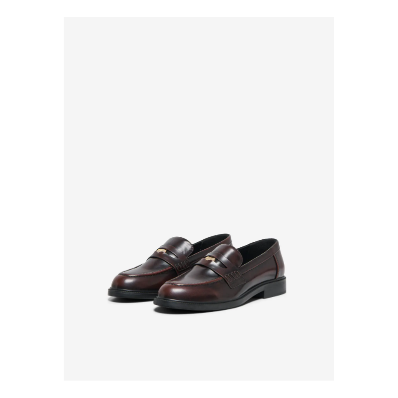 ONLY Lux-12 knap loafers - Decadent Chocolate