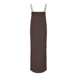 ONLY Mika lang stribet strop kjole - Chocolate Martini