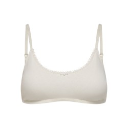 ONLY Carla pointelle scooped bralette - Cloud Dancer
