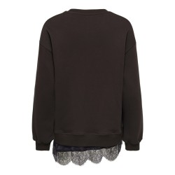JDY Ella langærmet blonde sweatshirt - Chocolate Torte