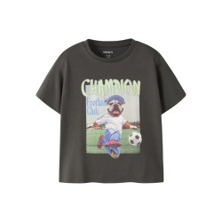 NAME IT Mini Laus kortærmet regular t-shirt - Peat