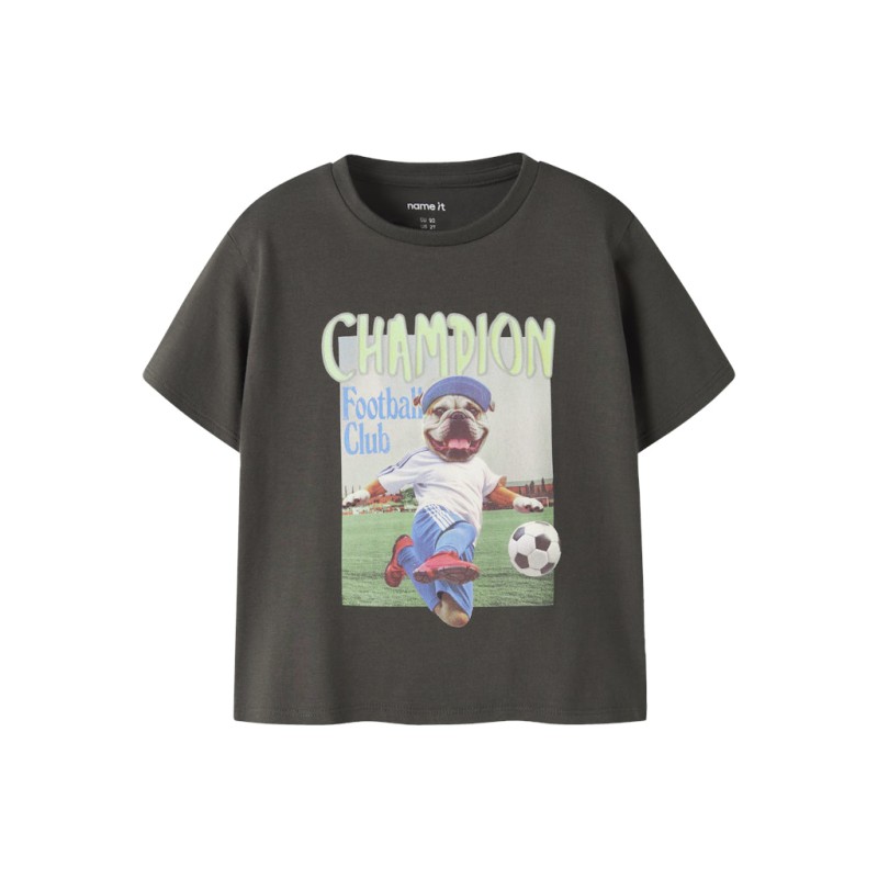 NAME IT Mini Laus kortærmet regular t-shirt - Peat