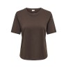 JDY Rex Basic kortærmet T-shirt - Coffee bean