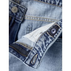 LMTD Bett brede mellem talje denim jeans - Light Blue Denim
