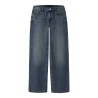 LMTD Bett brede mellem talje denim jeans - Vintage Dark Blue Denim