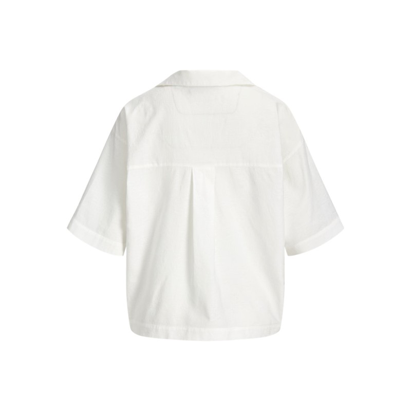 JJXX Alia struktureret 3/4 relaxed skjorte - Blanc de Blanc