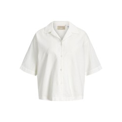 JJXX Alia struktureret 3/4 relaxed skjorte - Blanc de Blanc