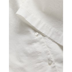 JJXX Alia struktureret 3/4 relaxed skjorte - Blanc de Blanc