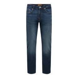 ONLY & SONS Weft regular tailored denim jeans - Dark Blue Denim