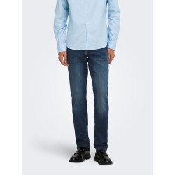 ONLY & SONS Weft regular tailored denim jeans - Dark Blue Denim
