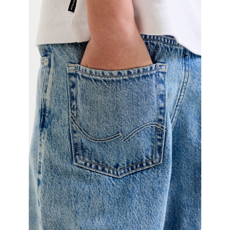 JACK & JONES JUNIOR Dave brede denim jeans - Blue Denim