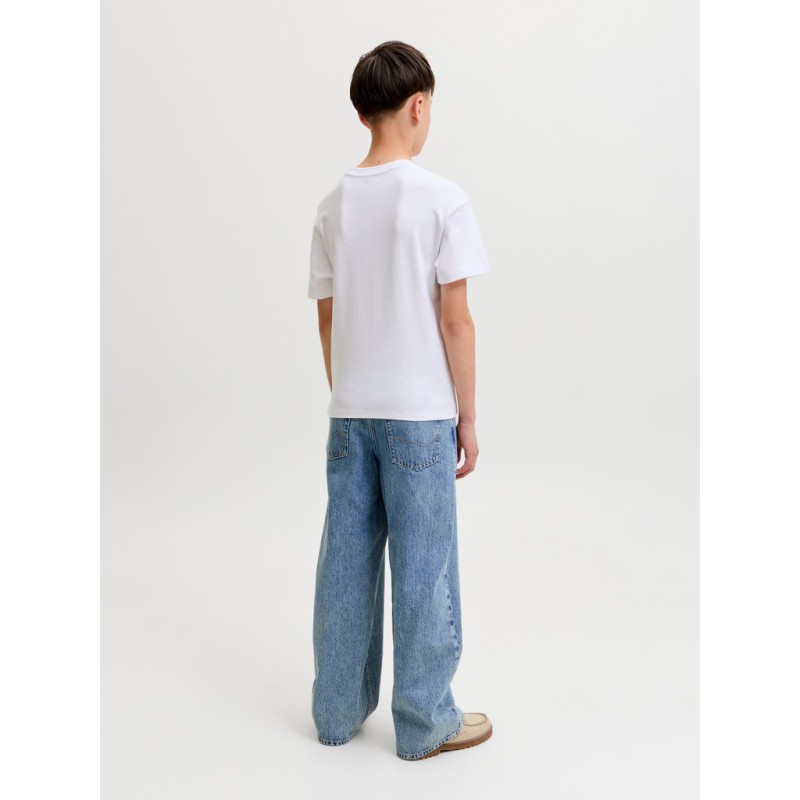 JACK & JONES JUNIOR Dave brede denim jeans - Blue Denim