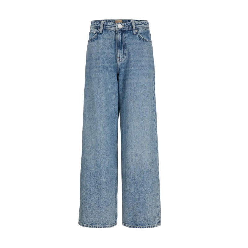 JACK & JONES JUNIOR Dave brede denim jeans - Blue Denim