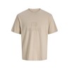 JACK & HONES Frederiksberg monogram kortærmet t-shirt -  Feather Gray