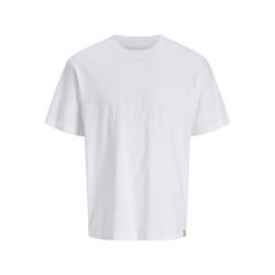 JACK & HONES Frederiksberg monogram kortærmet t-shirt - Bright White