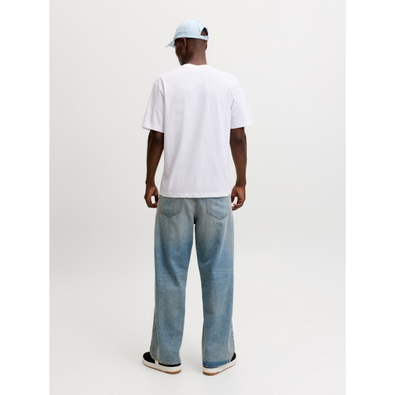 JACK & HONES Frederiksberg monogram kortærmet t-shirt - Bright White