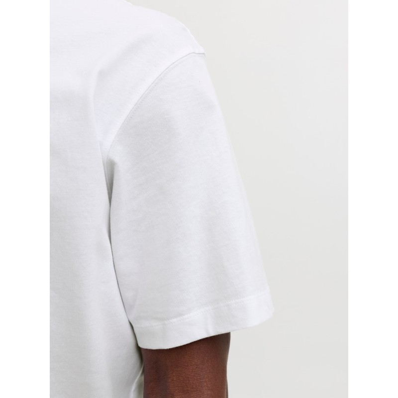 JACK & HONES Frederiksberg monogram kortærmet t-shirt - Bright White
