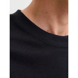 JACK & HONES Frederiksberg monogram kortærmet t-shirt - Sort