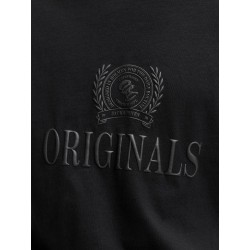 JACK & HONES Frederiksberg monogram kortærmet t-shirt - Sort