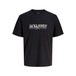 JACK & JONES PLUS Frederiksberg grafisk box kortærmet t-shirt - Sort