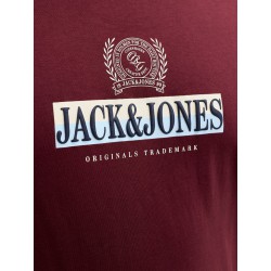 JACK & JONES PLUS Frederiksberg grafisk box kortærmet t-shirt - Chocolate Truffle