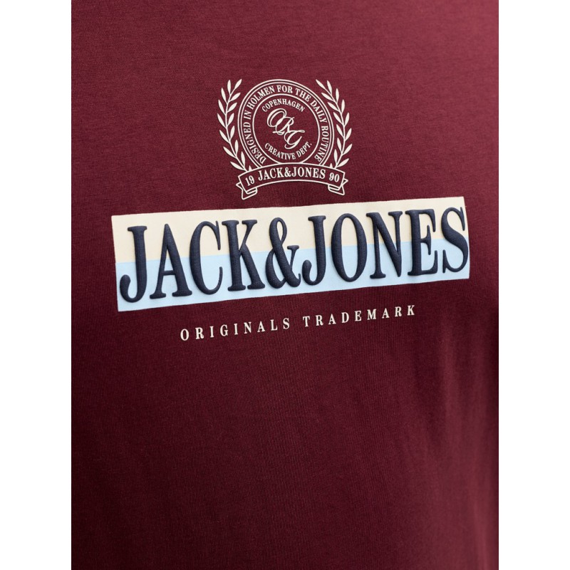 JACK & JONES PLUS Frederiksberg grafisk box kortærmet t-shirt - Chocolate Truffle