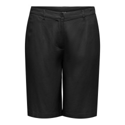 ONLY CARMAKOMA Goa lange hør shorts - Sort