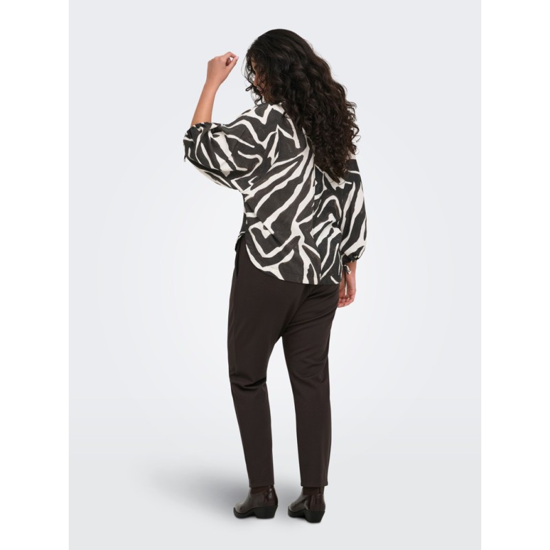 ONLY CARMAKOMA Carrie 3/4 snøre top - Birch