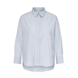 ONLY CARMAKOMA Oregon Alva langærmet skjorte - Navy Peony