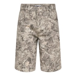 ONLY Banu højtaljet camoflage bermuda shorts - Smokey Olive