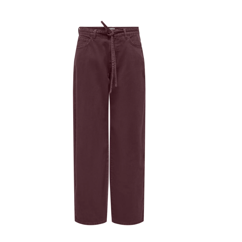ONLY Gianna mellem talje straght jeans - Fudge