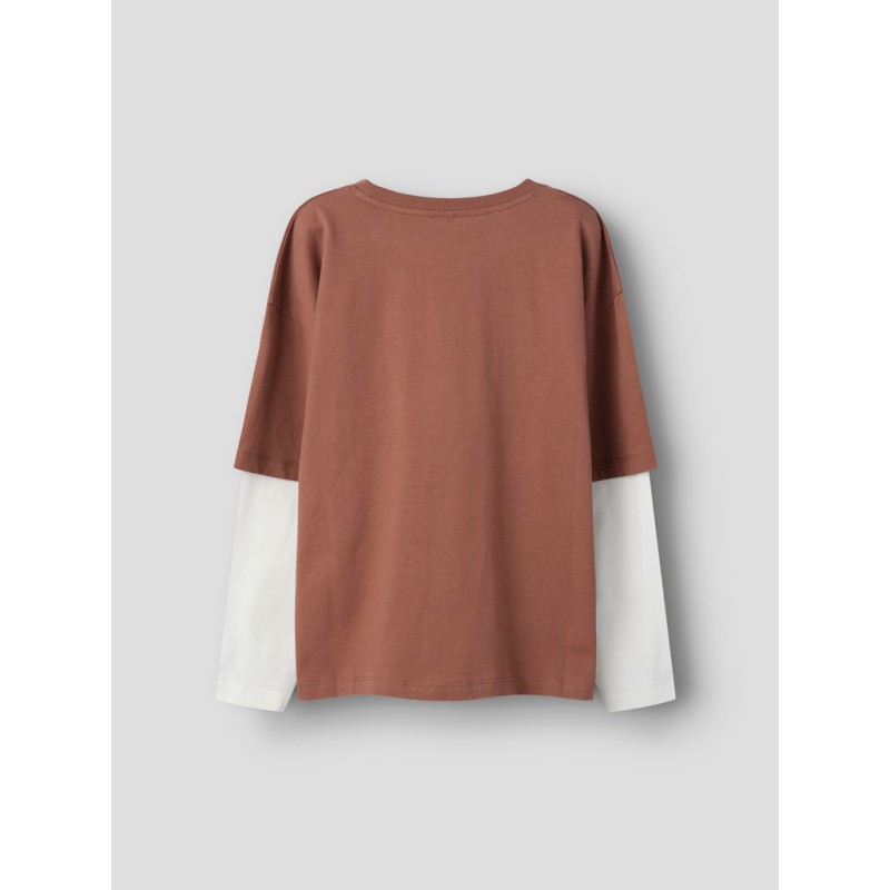 NAME IT KIDS Lauge langærmet relaxed top - Imperial Topaz