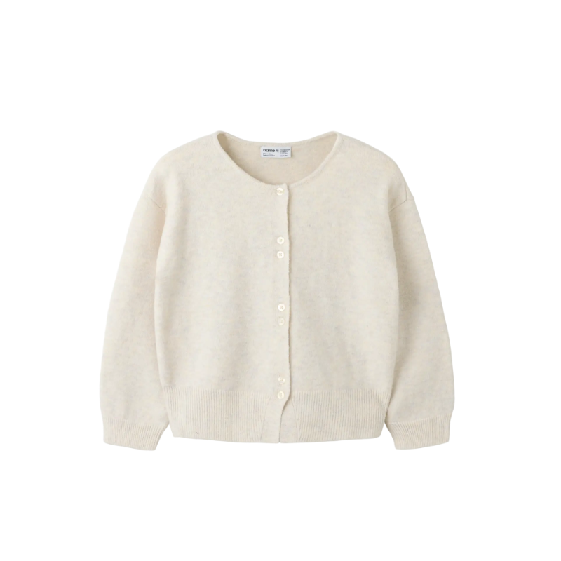 NAME IT KIDS lemina langærmet cardigan - Peyote