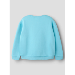 NAME IT KIDS Lana langærmet relaxed sweatshirt - Milky Blue