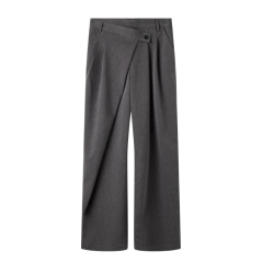 NAME IT KIDS Lulu brede bukser - Grey Melange