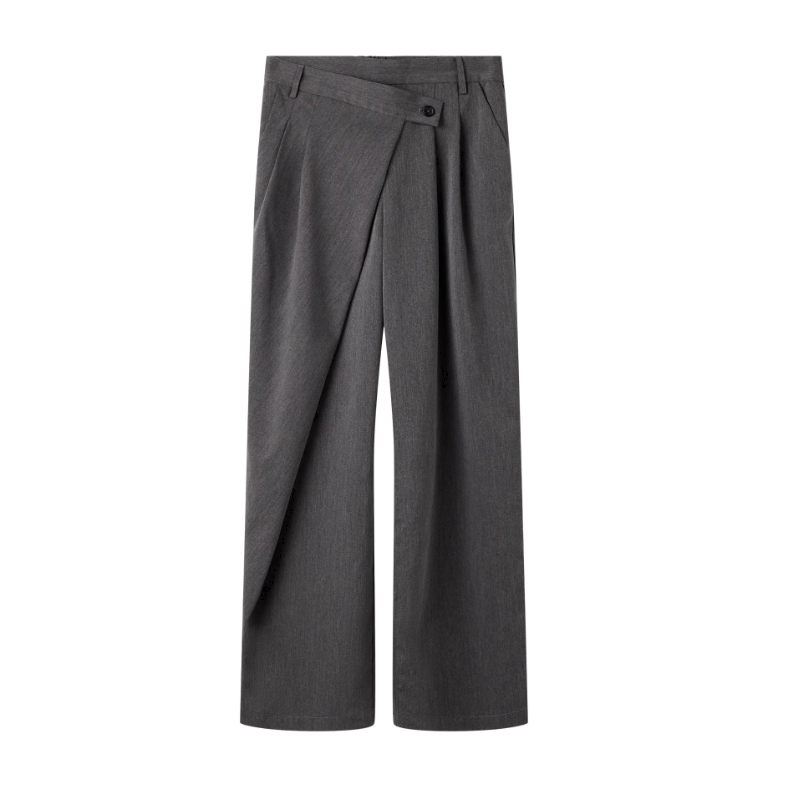 NAME IT KIDS Lulu brede bukser - Grey Melange
