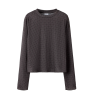 NAME IT KIDS Likka langærmet top - Chocolate Brown