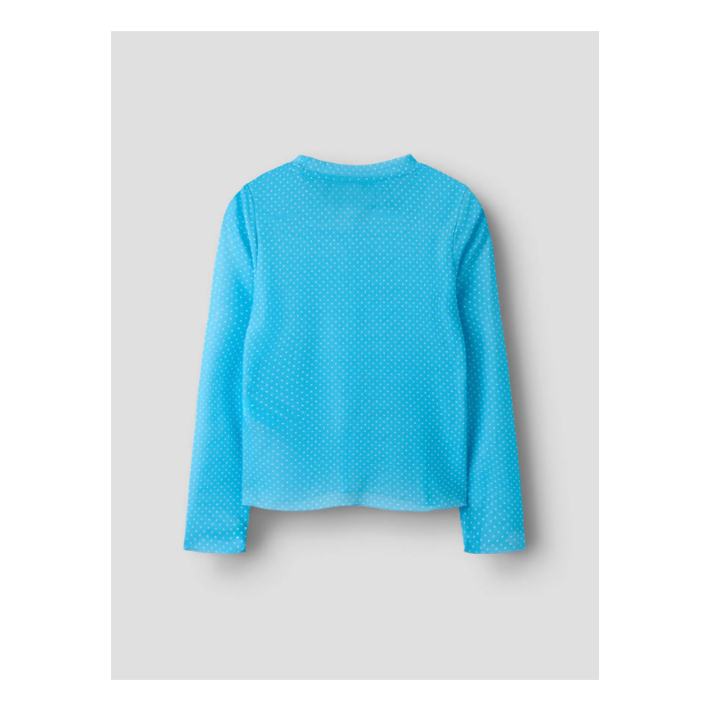 NAME IT KIDS Likka langærmet top - Milky Blue
