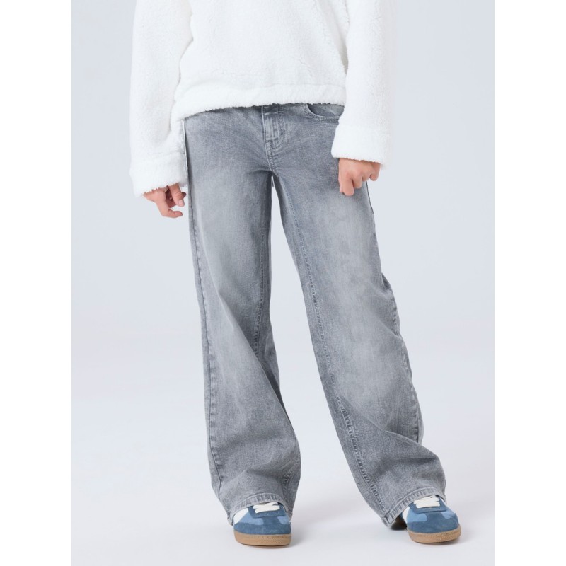 NAME IT KIDS Rose brede jeans - Medium Grey Denim