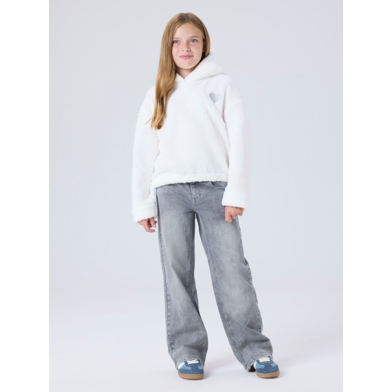 NAME IT KIDS Rose brede jeans - Medium Grey Denim